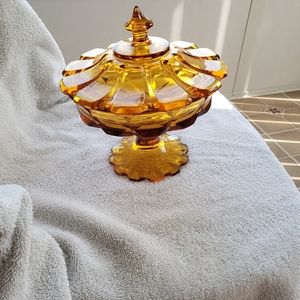 Vintage Fenton Valencia candy dish